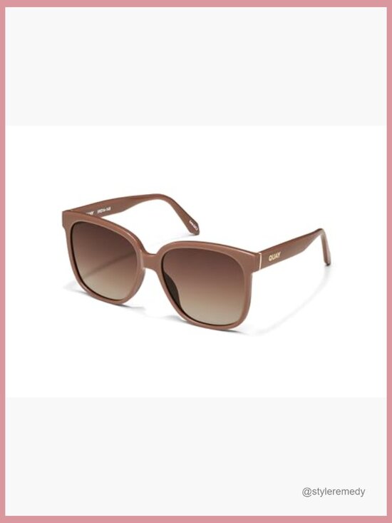 Oversized Square Sunglasses with UV Protected Lenses